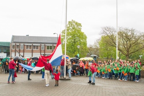 Foto vlag hijsen